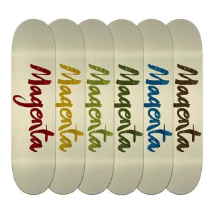 Photo des planches magenta brush team