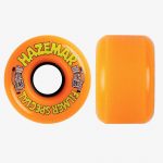 photo des roues de skateboard cruiser hazemar orange