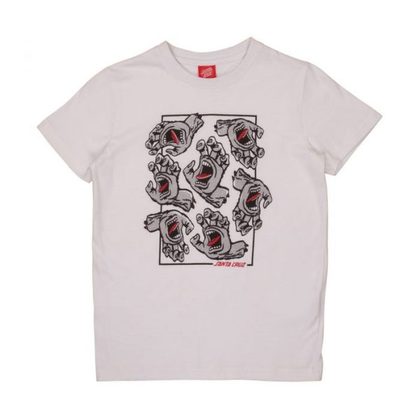 Image du t-shirt pour enfant santa cruz crowd hand white