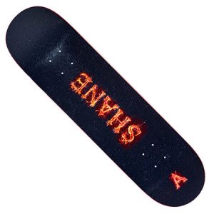 photo de la planche de skateboard april shane fire