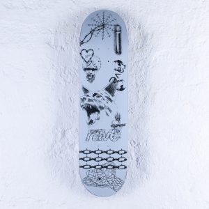 photo de la planche de skateboard rave delapaix