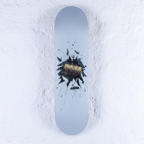 photo de la planche de skateboard rave mafia blues