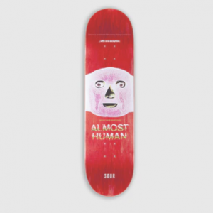 photo de la planche de skateboard nisse almost human sour