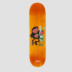 photo de la planche de skateboard sour tom snape drunkart