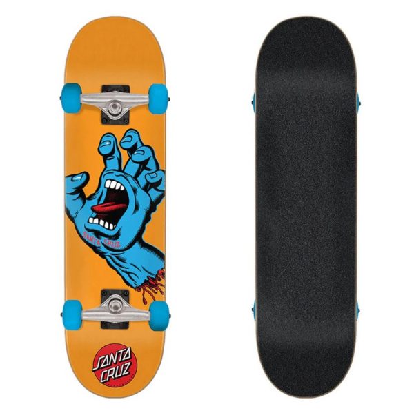 Image de la planche de skate complète santa cruz screaming hand en 7.80