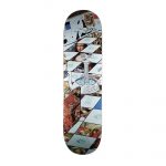 photo de la planche de skateboard magenta leo valls museum