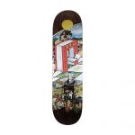 photo de la planche de skateboard magenta Vivien Feil museum