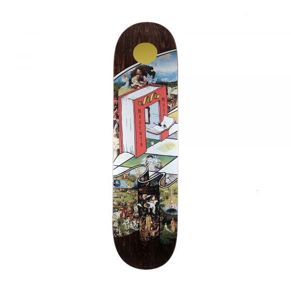 VIVIEN FEIL MUSEUM SERIES photo de la planche de skateboard magenta Vivien Feil museum