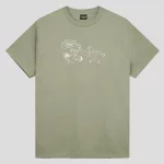 photo du tshirt passport many faces stonewash green