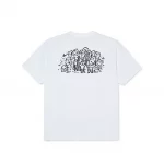photo du tshirt de skateboard polar lunch doodle white tee