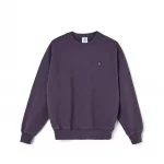 photo du sweatshirt polar patch crewneck dark violet