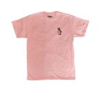 photo du tshirt de skateboard vega bonesaw pink black