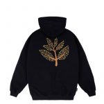 photo du hoodie magenta tree plant black