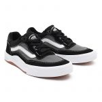 Image de la chaussure de skate Vans Wayvee en noir et blanc
