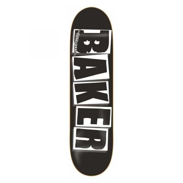 photo de la planche de skatebard baker brand logo black