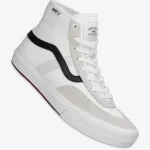 Image de la chaussures vans skate crockett high white black gum