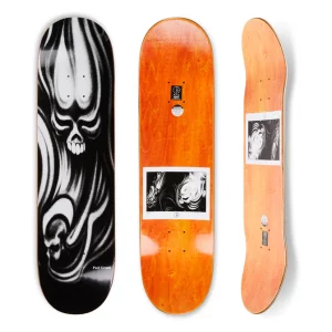 photo de la planche de skateboard polar paul grund skulls