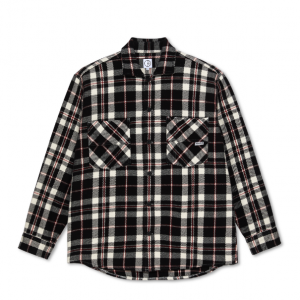 Image de la surchemise polar big boy ovblack cloud white redershirt flannel en