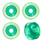 photo des roues spitfires sapphire clear green 53mm
