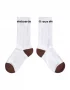 chaussettes rave core logo white/brown