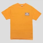 Image du t-shirt passport x evisen lock up logo orange