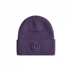 photo du bonnet rave skateboards r logo beanie purple