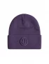 photo du bonnet rave skateboards r logo beanie purple