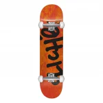 photo de la planche de skateboard complete cliche orange black
