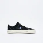 photo de la chaussure de skateboard converse x quartersnacks black egret blue