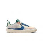 photo des chaussures de skateboard enfant nike sb day one sail court blue coconut