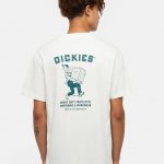 photo du tshirt de skateboard dickies worker tee cloud white