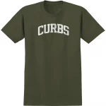 photo du tshirt de skateboard real curb military green