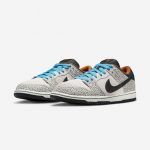 photo des chaussures de skateboard nike sb dunk low pro safari olympic paris 2024