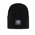 Image du bonnet brutalista beanie de magenta skateboard noir