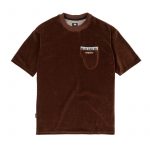 Image du t-shirt en velours piano velvet tee chocolate de magenta skateboard