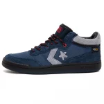 photo de la chaussure de skateboard converse fastbreak pro mid obsidian dark waters black