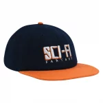 photo de la casquette display navy orange