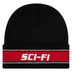 photo du bonnet sci fi fantasy striped logo black