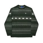 photo du pull knit helas chalet crewneck green