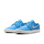 photo des chaussures de skateboard nike sb janoski iso university blue