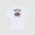 photo du tshirt de skateboard dickies snake white