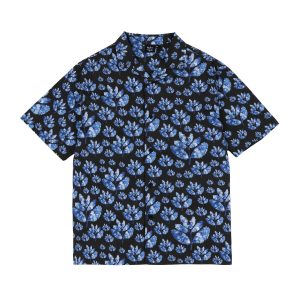 photo de la chemise magenta x blue flowers