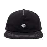 photo de la casquette magenta plant nylon snapback black