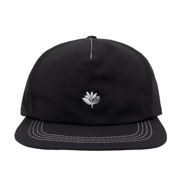 PLANT_NYLON_SNAPBACK_BLACK_1 photo de la casquette magenta plant nylon snapback black
