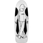 photo de la planche de skateboard krooked beamer love white