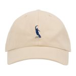 photo de la casquette magenta dad cap beige
