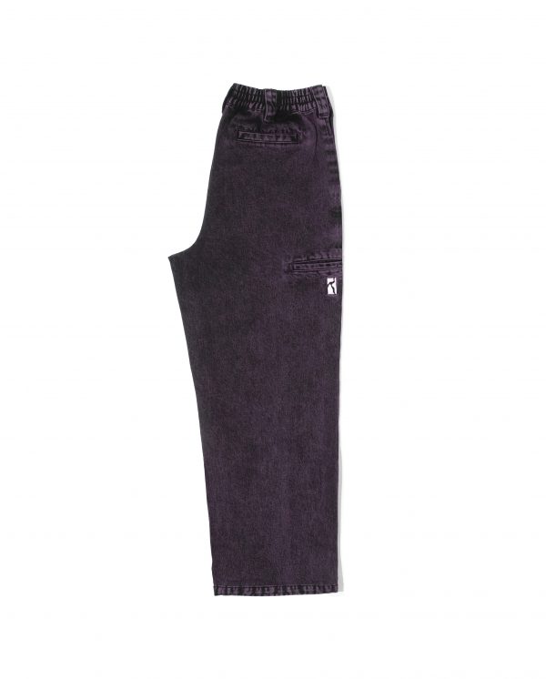 Painter Pant - Purple Acid Denim Wash 2 photo du pantalon poetic collective painter pant purple acid