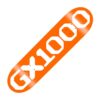 photo de la planche de skateboard gx1000 og logo orange 8.625