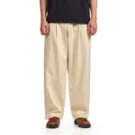 photo du pantalon butter goods pleated trouser sandstone