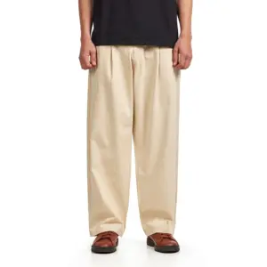 photo du pantalon butter goods pleated trouser sandstone